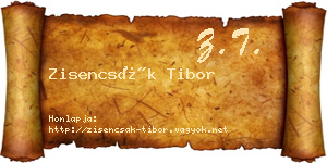 Zisencsák Tibor névjegykártya