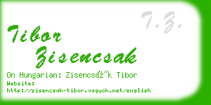 tibor zisencsak business card